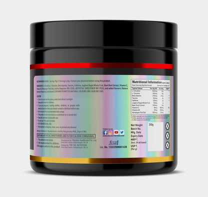 5XL RED EYES INTENSE PRE WORKOUT 250gm
