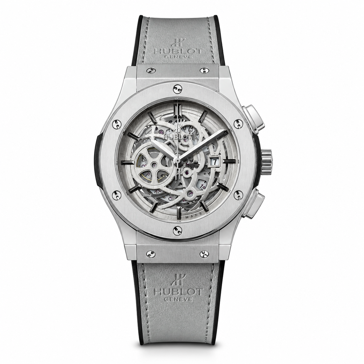 Hublot Leather Strap Watch