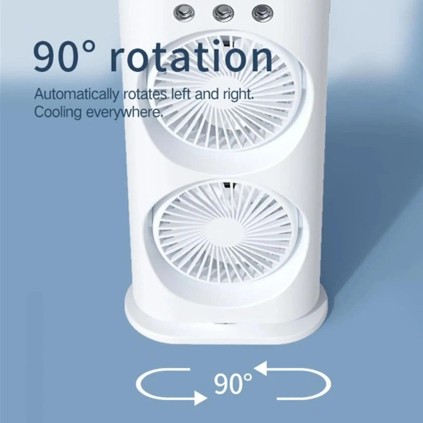 Double Ended Spray Fan, Desk Fan with Mist Spray