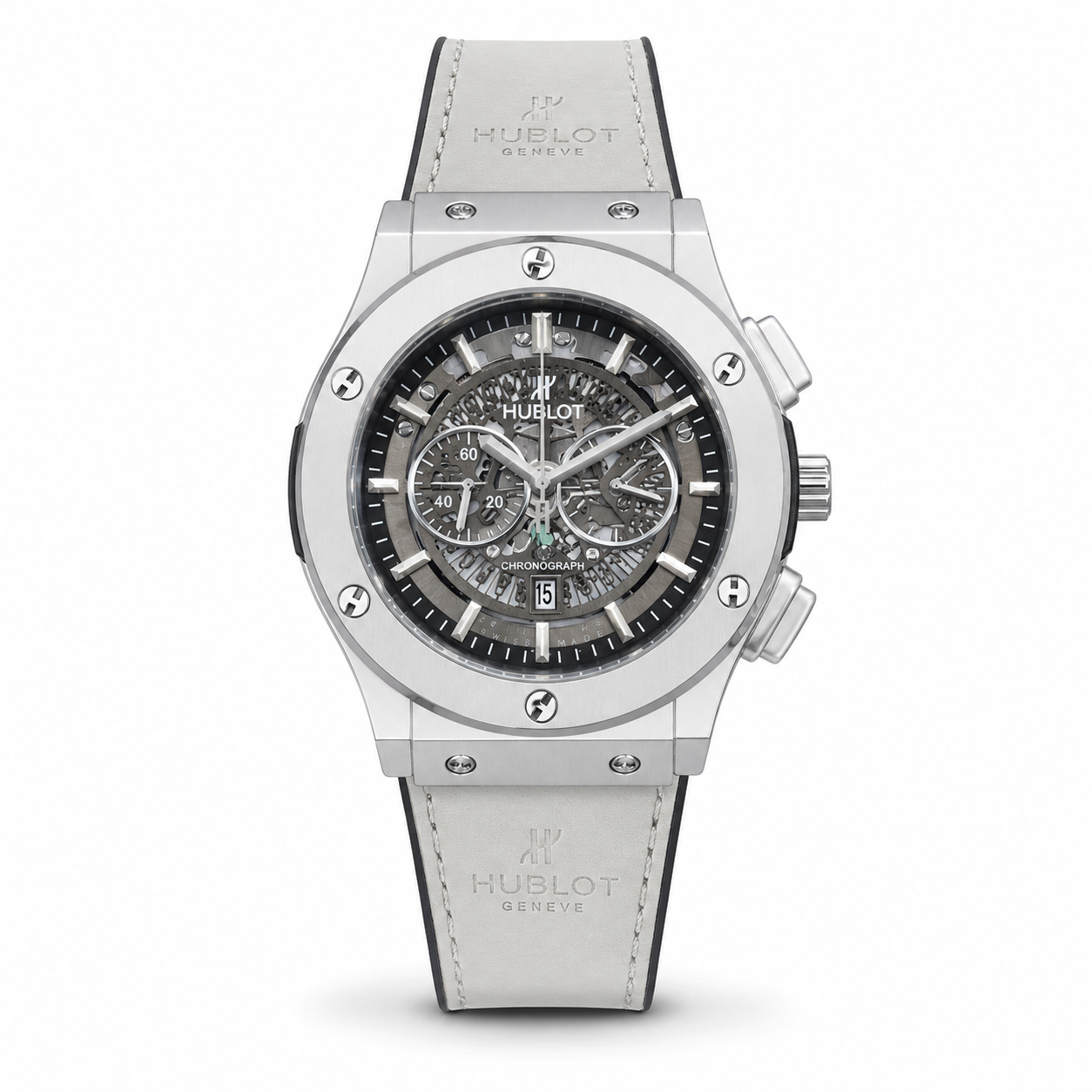 Hublot Leather Strap Watch
