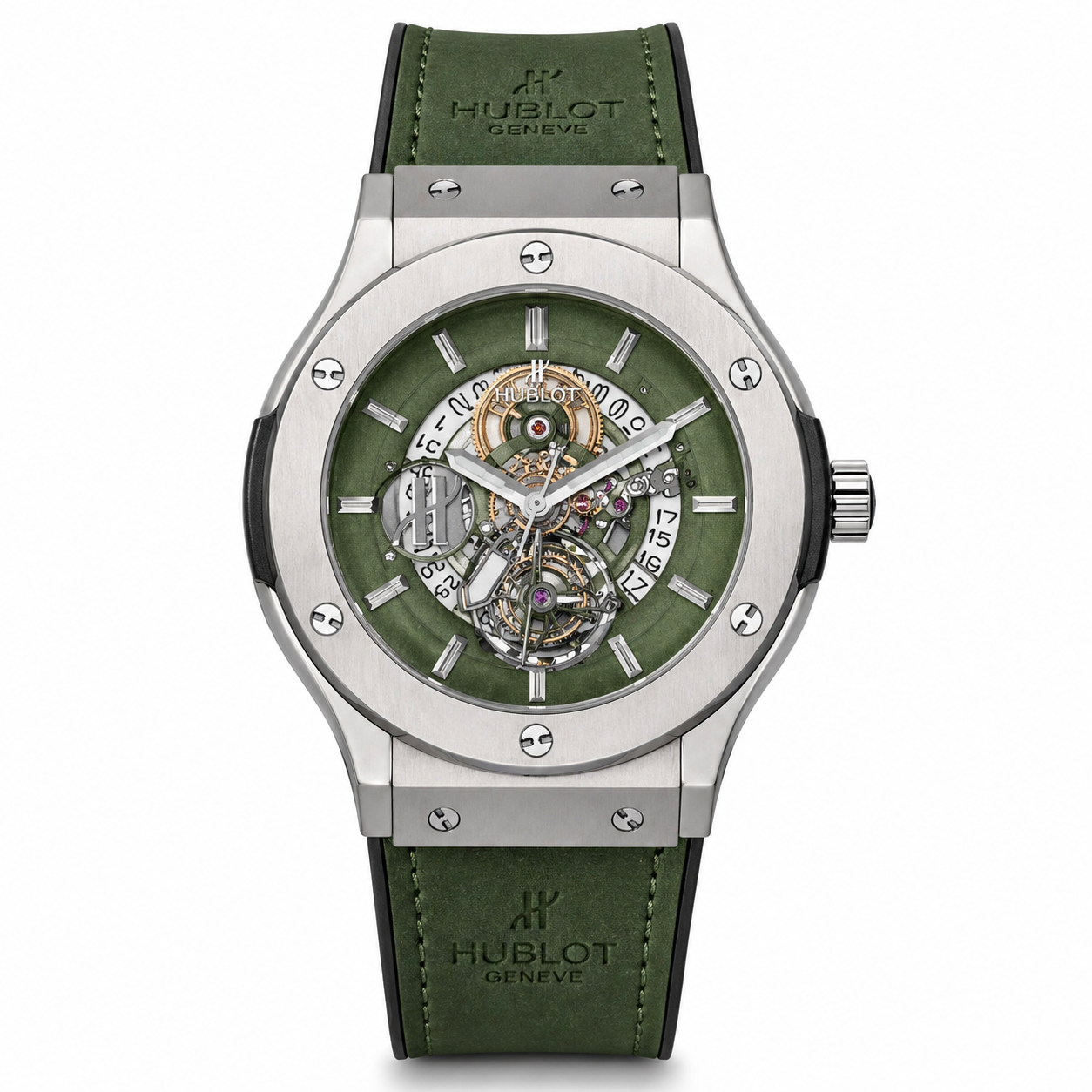 Hublot Leather Strap Watch