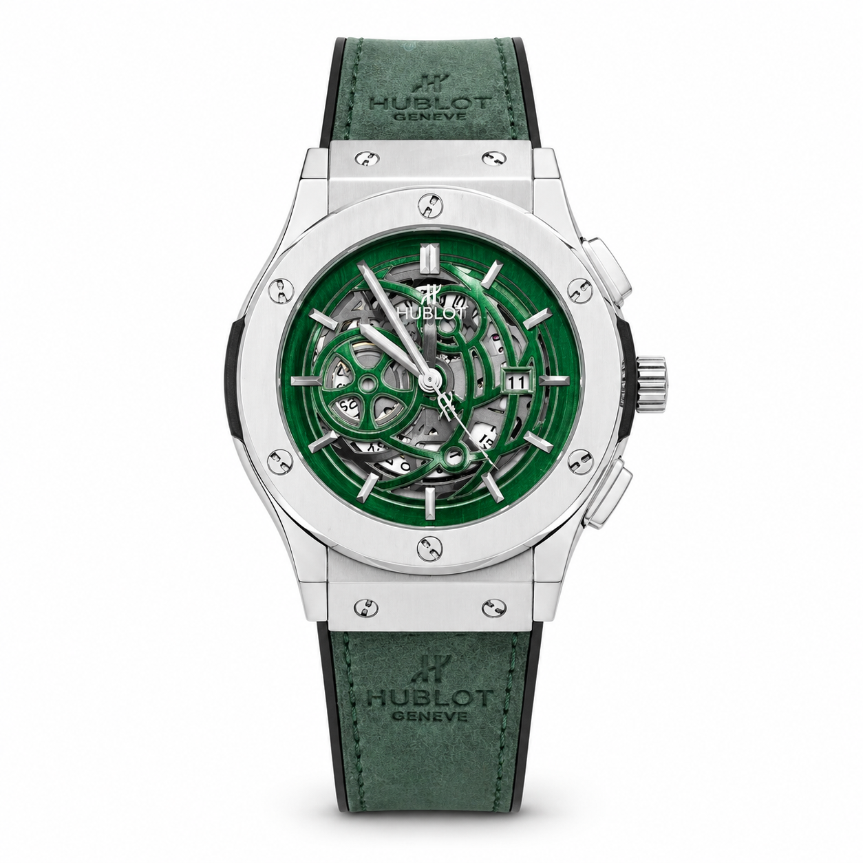 Hublot Leather Strap Watch