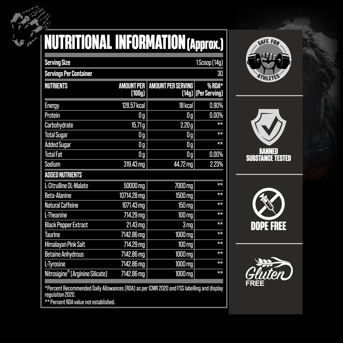 Karnage Black 420gm