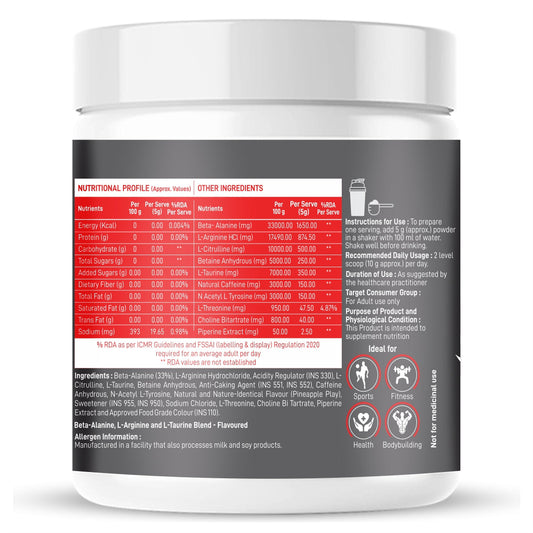 Muscle Food Pre-Workout - 250gm - 50 serving