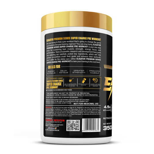 Premium Series Super Charge Pre-Workout - 350g (35 Servings)