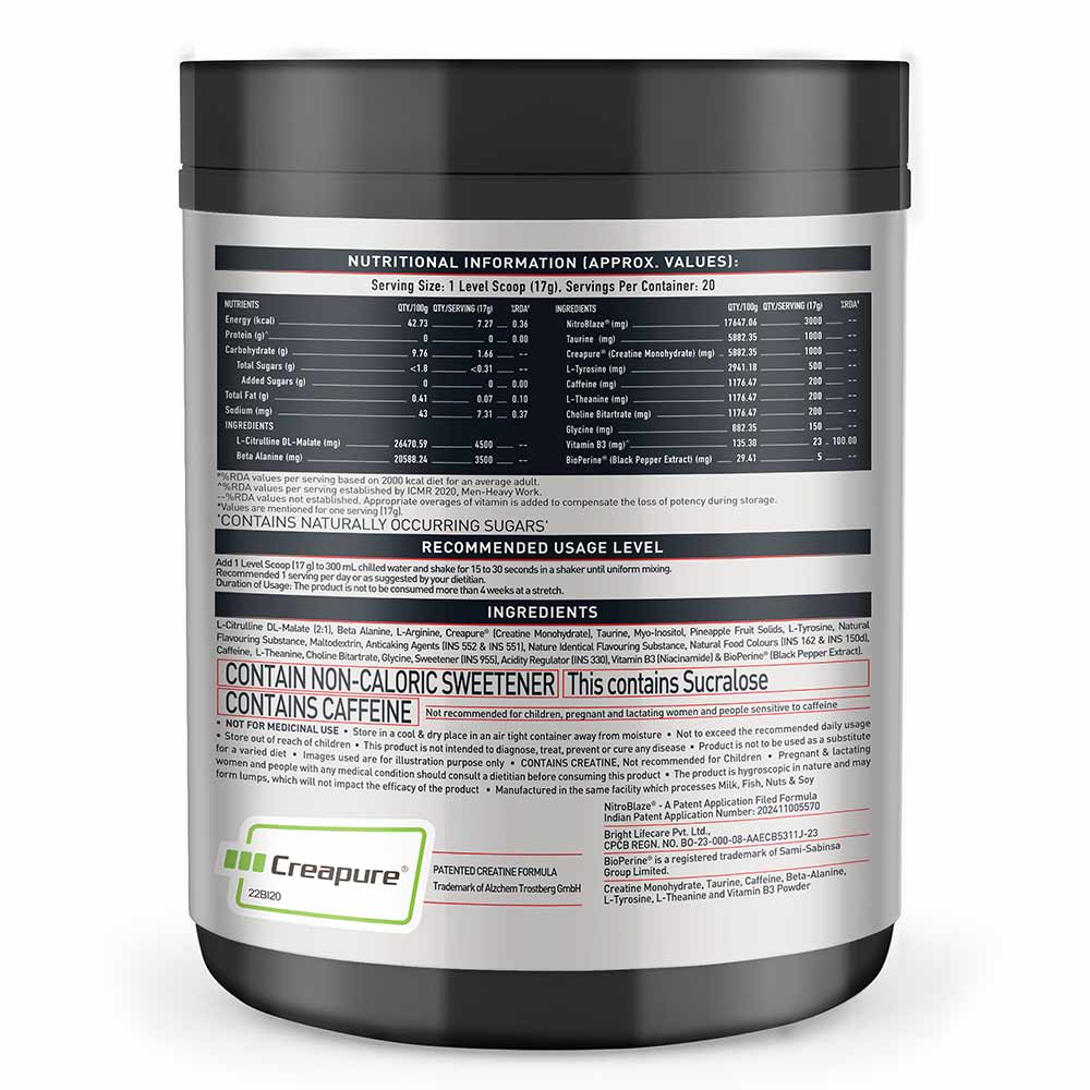 MuscleBlaze Pre Workout WrathX