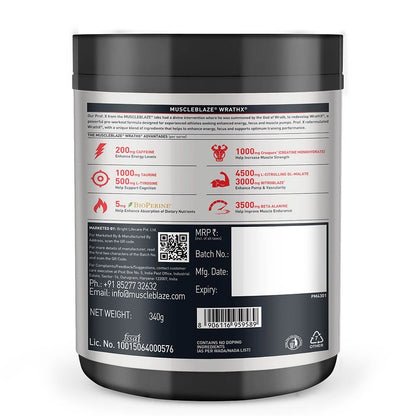 MuscleBlaze Pre Workout WrathX