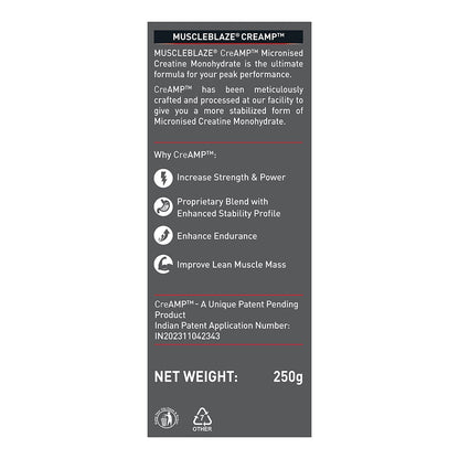 MuscleBlaze Creatine Monohydrate CreAMP